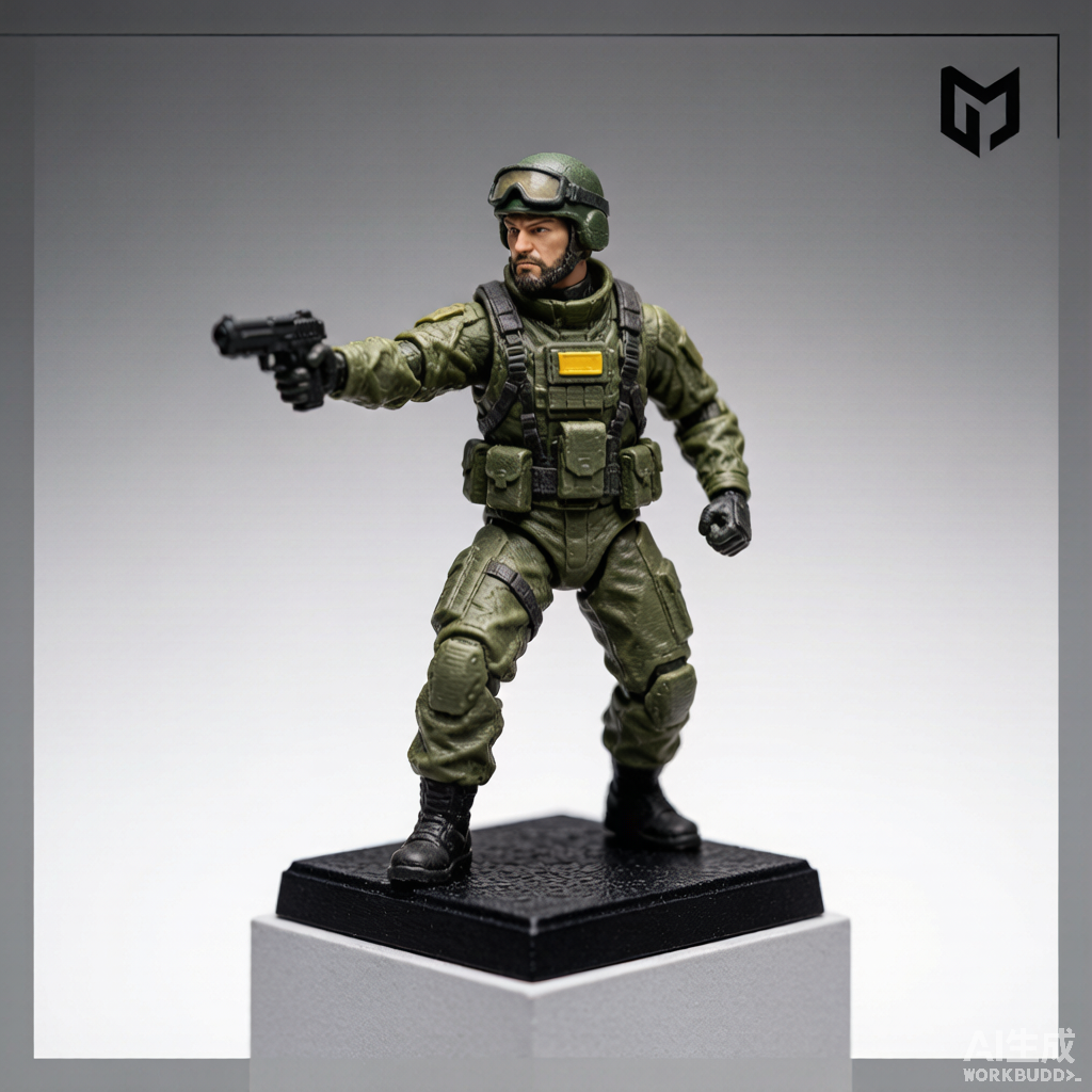 Custom Single Figurine – Western Style – 3D Portrait From Your Photo