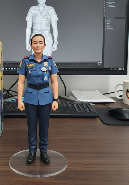 Uniform & Profession Tribute Figurine – Custom 3D Portrait in Uniform