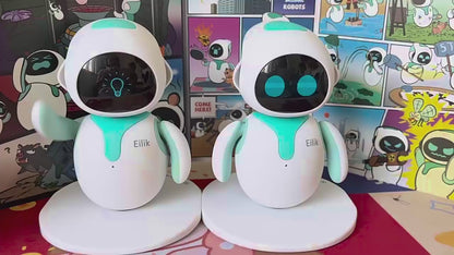 New Toys Emo Toy Robot a Interactive Intelligent Companion of Pet Robot Children Accompany Blue